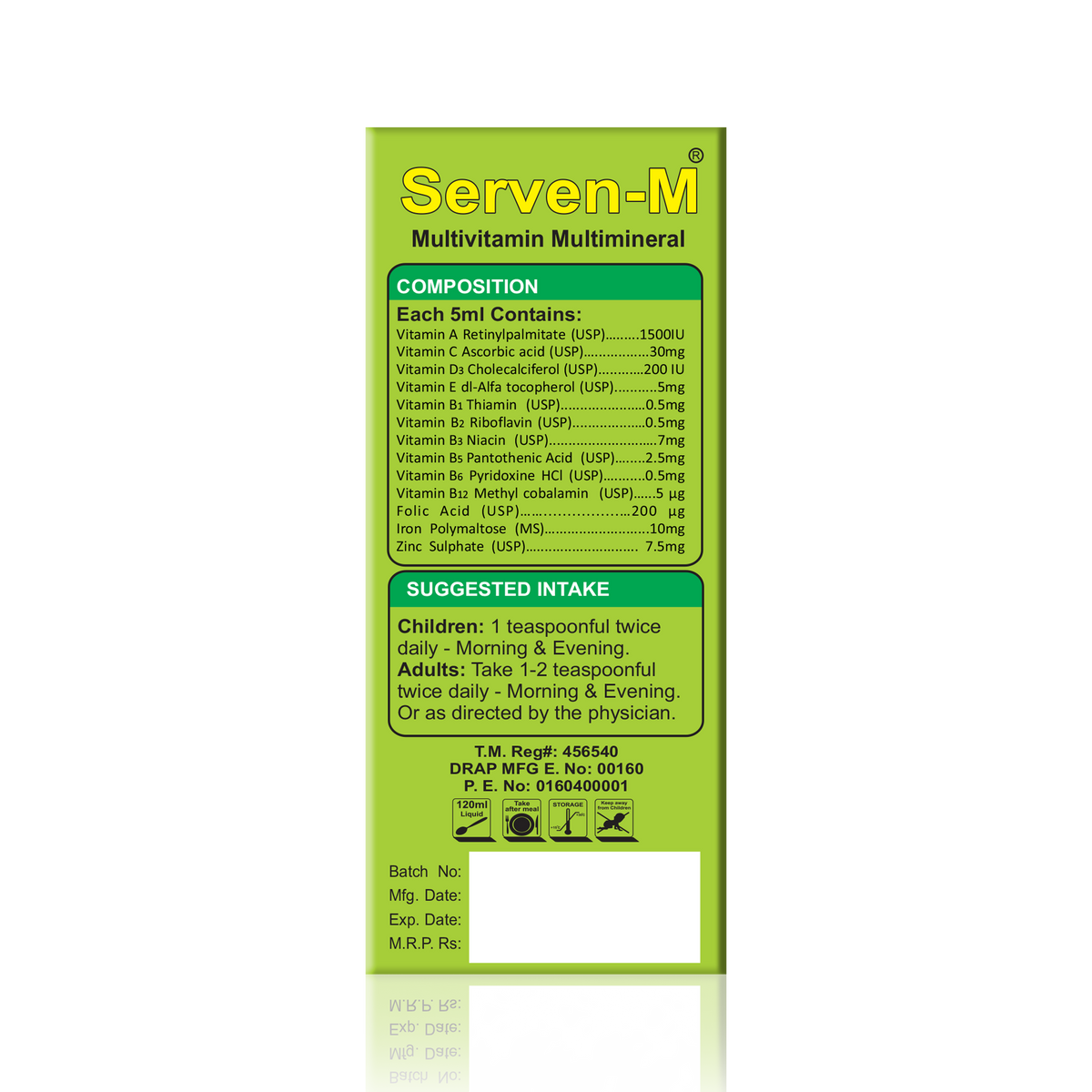Serven-M Syrup | 13-in-1 Multivitamin & Mineral Syrup | Cidex Labs