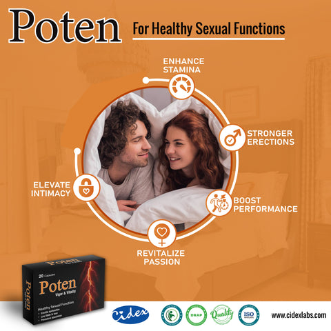 Poten Capsules by Cidex Labs – product packaging