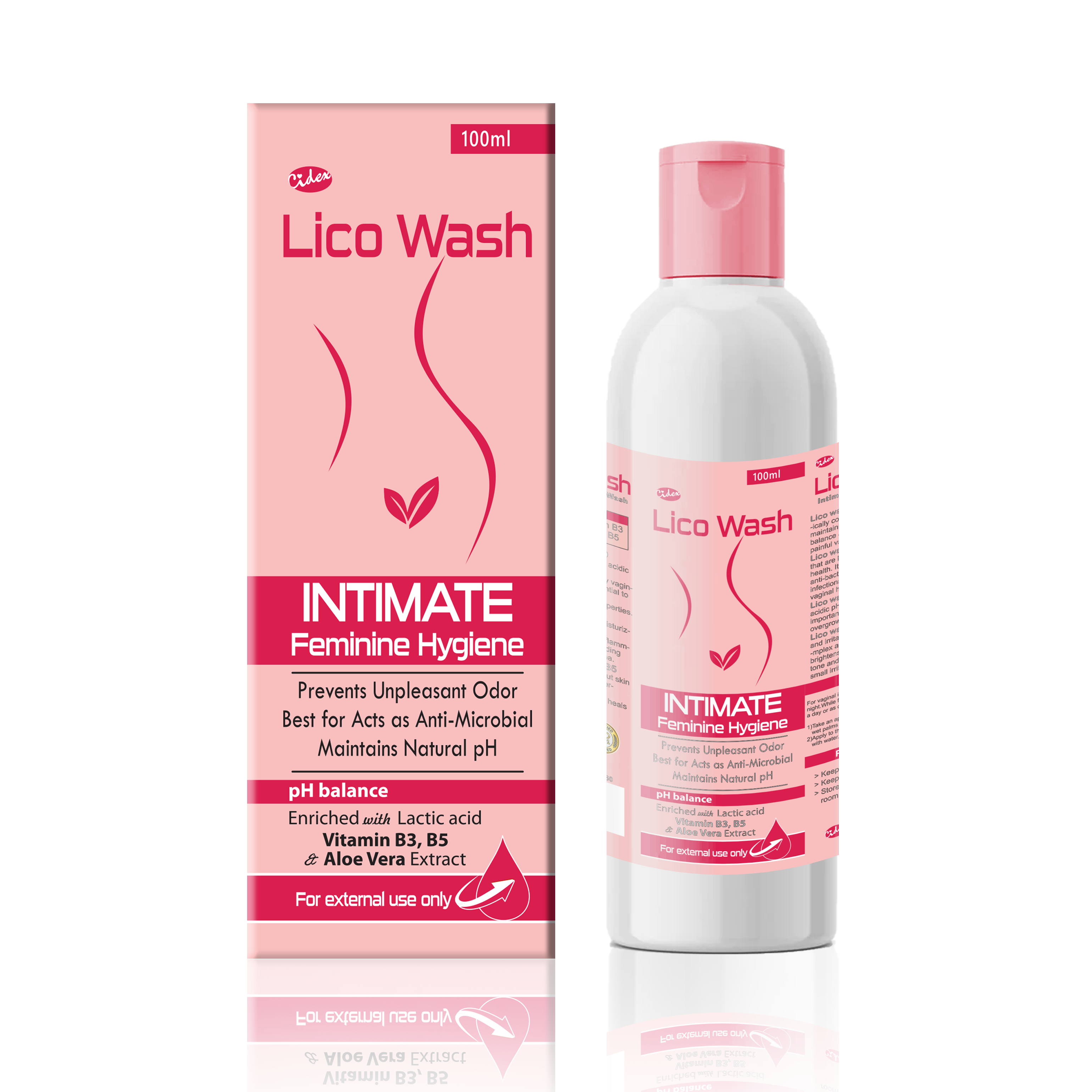 Lico Wash for Female Hygiene - Cidex Labs